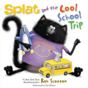 book cover for Splat the Cat and the Cool School Trip